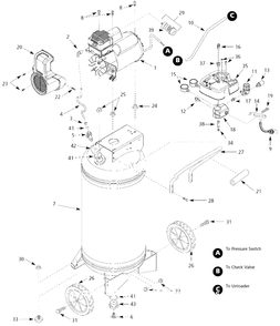 Part Location Diagram of CV222203AJ Campbell Hausfeld CV ECONO ASSY W/ QUICK-CONNECT